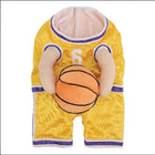 basketball dog costume yellow version